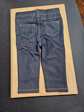 NWT First Impressions ESF10566 Baby Girls Jeggings, 6-9 Months, Indigo Denim